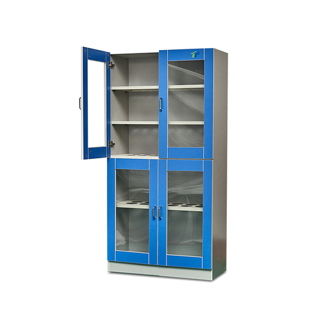 All wood glassware cabinet