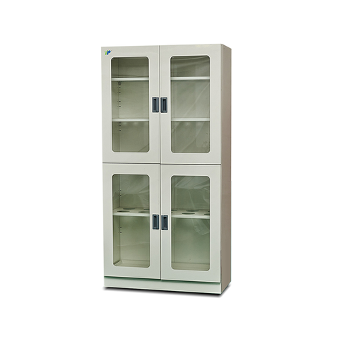 All steel glassware cabinet